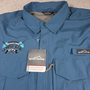 Eddie Bauer Mens 2XL Performance Fishing Shirt NE Florida Lionfish Rodeo NWT